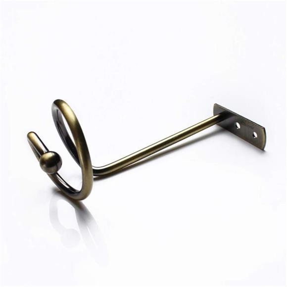 Curtain Holdbacks Bronze Set of 2 Window Decorative Hook Draperies Metal Holders - Picture 5 of 7